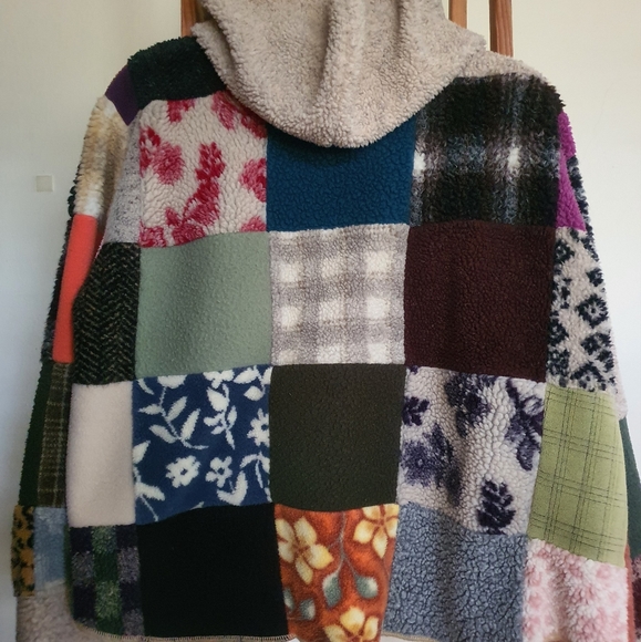 Selective Eye patchwork sherpa jacket - Picture 8 of 8